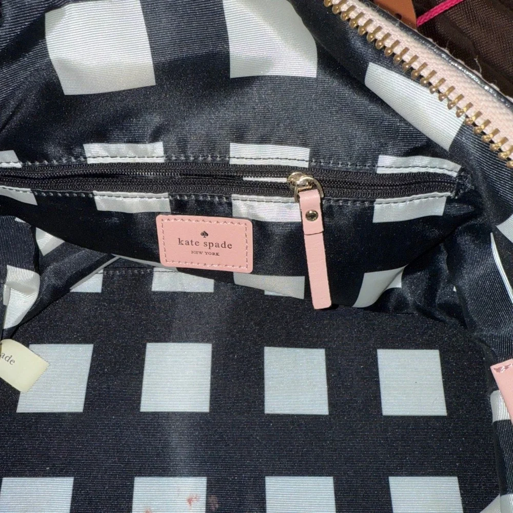 Kate Spade New York Pink Leather Dome Satchel Shoulder Bag & Wallet Set Dust Bag